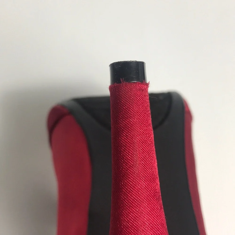 Fioni Nights Red Satin Slingback Heels – Size 5 - Picture 7 of 7